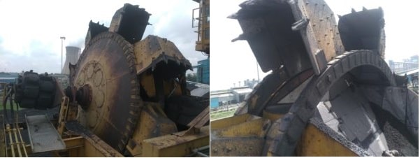 stacker reclaimer bucket wheel