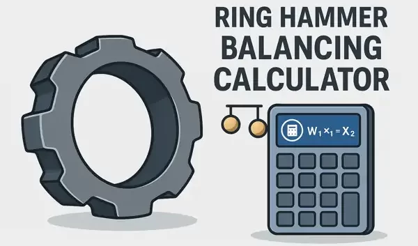 Hammer String Ruler Balancing Ring or Imapct Hammer Balancing Calculator For Crusher