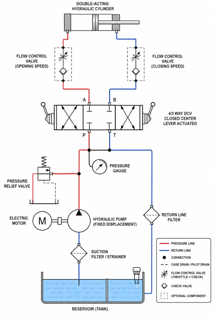 hydraulic circuit diagram
