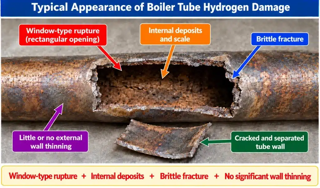 boiler tube hydrogen damage